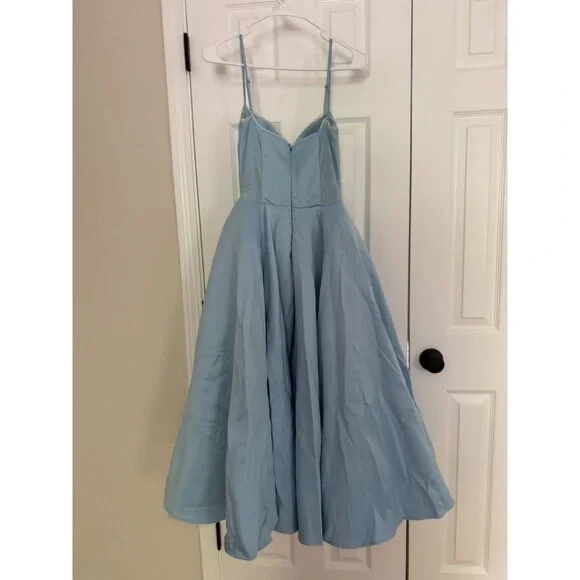 House of CB Mademoiselle cinderella blue tulle midi dress - Small - Picture 3 of 6